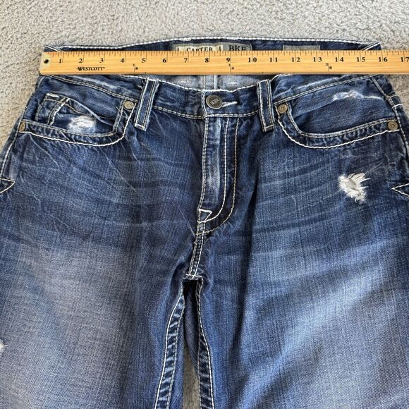 BKE Jeans Men’s 32R 32x30 Carter Bootleg Blue Stretch Med Wash Denim Cowboy - Picture 4 of 11